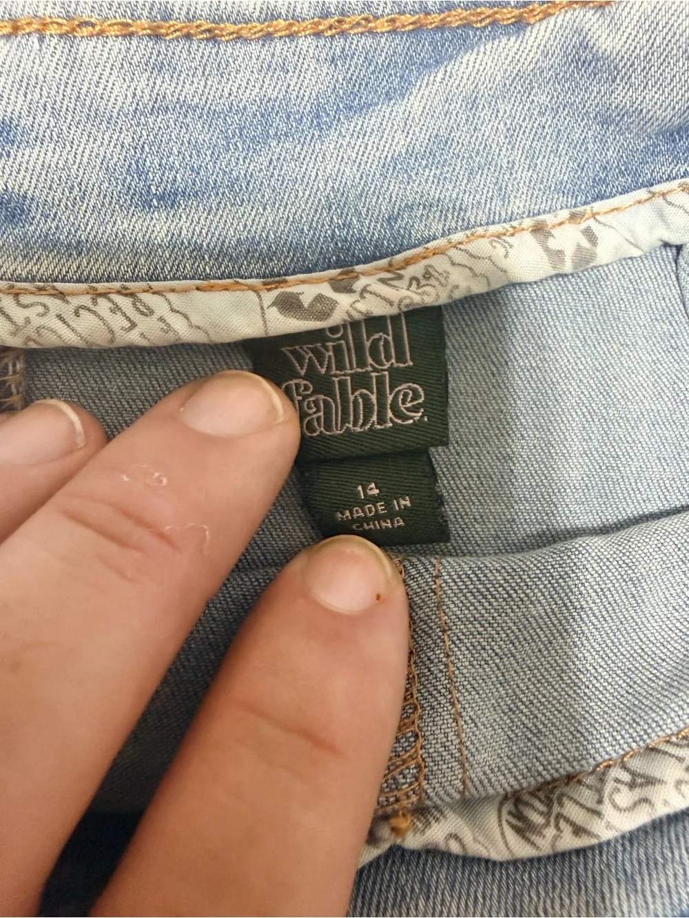 Light Blue Women's Denim Skirt Wild Fable